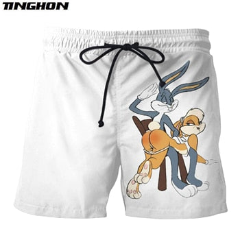 Cartoon Funny Bugs Bunny Print SHORTS/TOP/AND Hoodies Plus Size XS 6XL 7XL