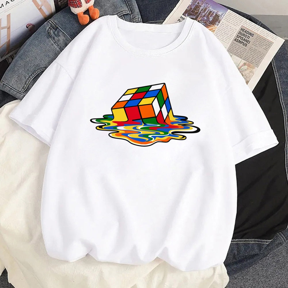 Exploding Rubics Cube T Shirt