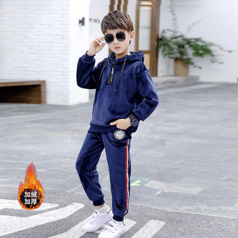 Long Sleeve Sweatshirt + Pants Big Boys Tracksuit