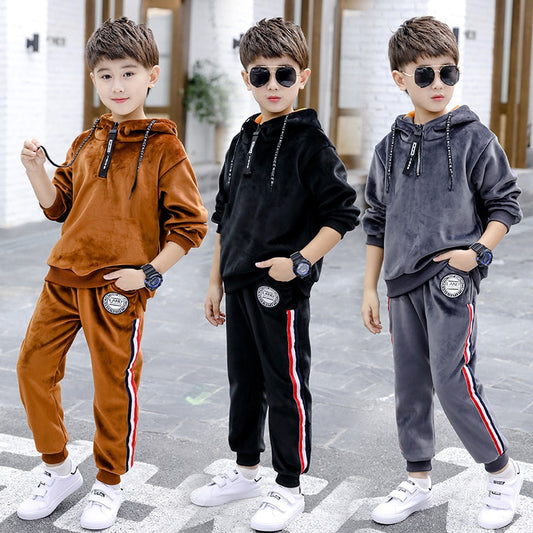 Long Sleeve Sweatshirt + Pants Big Boys Tracksuit