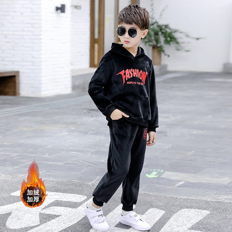 Long Sleeve Sweatshirt + Pants Big Boys Tracksuit