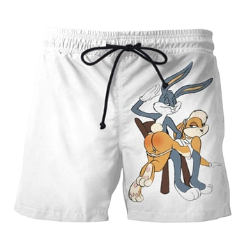 Cartoon Funny Bugs Bunny Print SHORTS/TOP/AND Hoodies Plus Size XS 6XL 7XL
