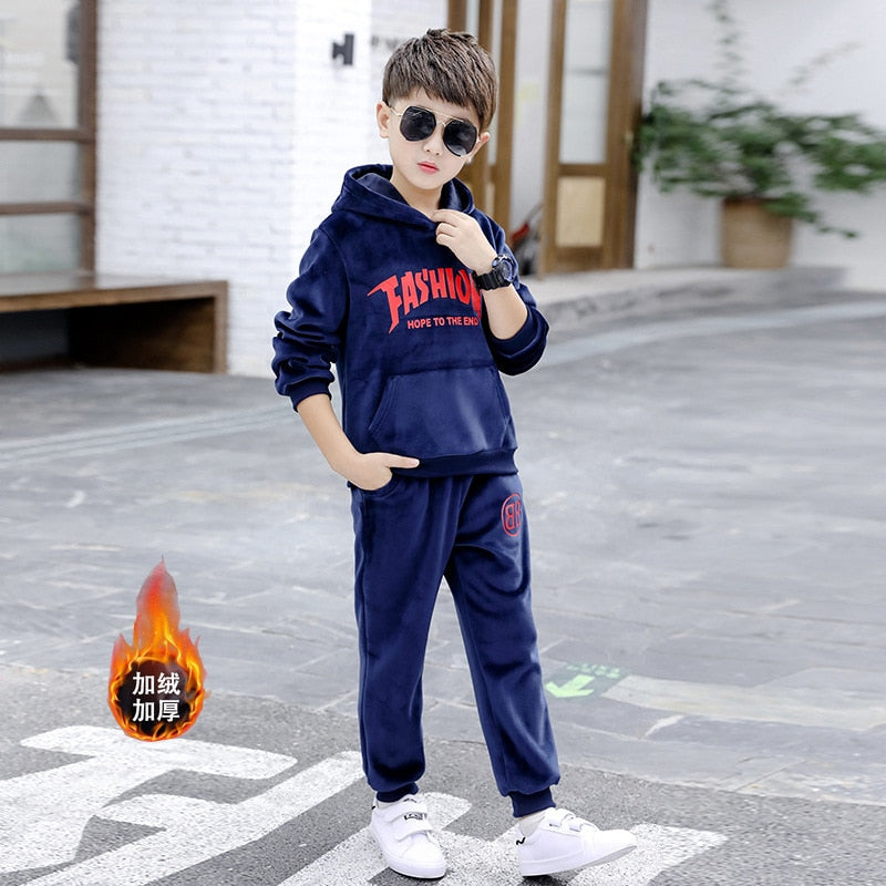 Long Sleeve Sweatshirt + Pants Big Boys Tracksuit