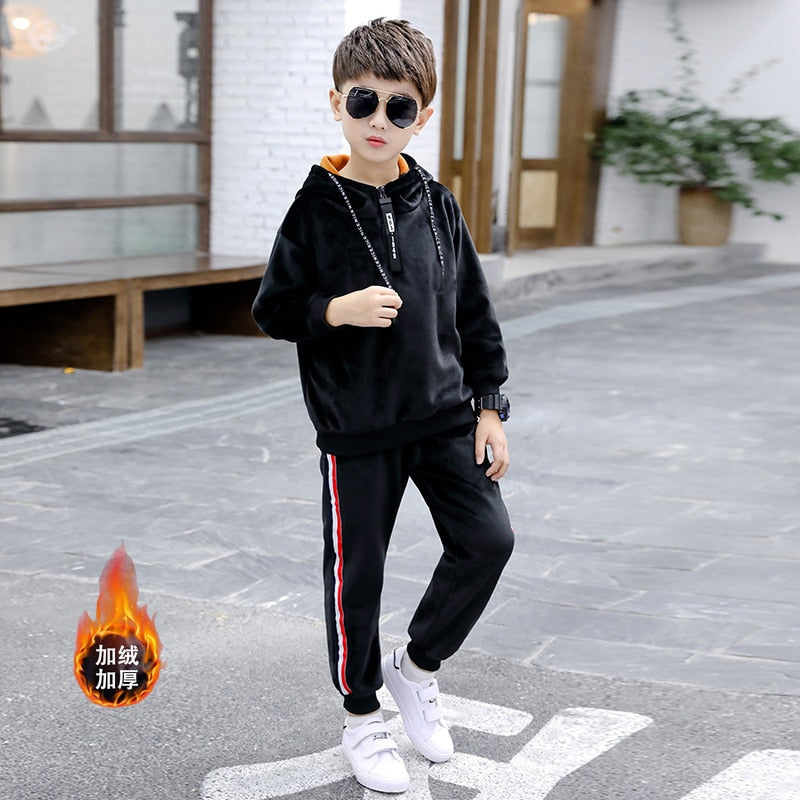 Long Sleeve Sweatshirt + Pants Big Boys Tracksuit