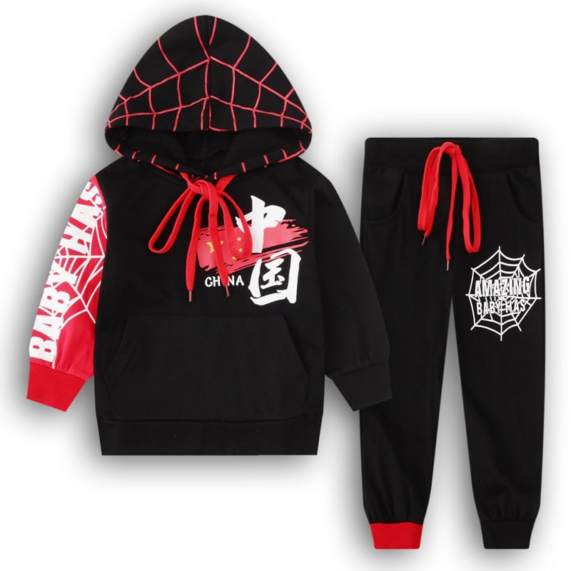Spiderman Hooded Set 2 -7 yrs