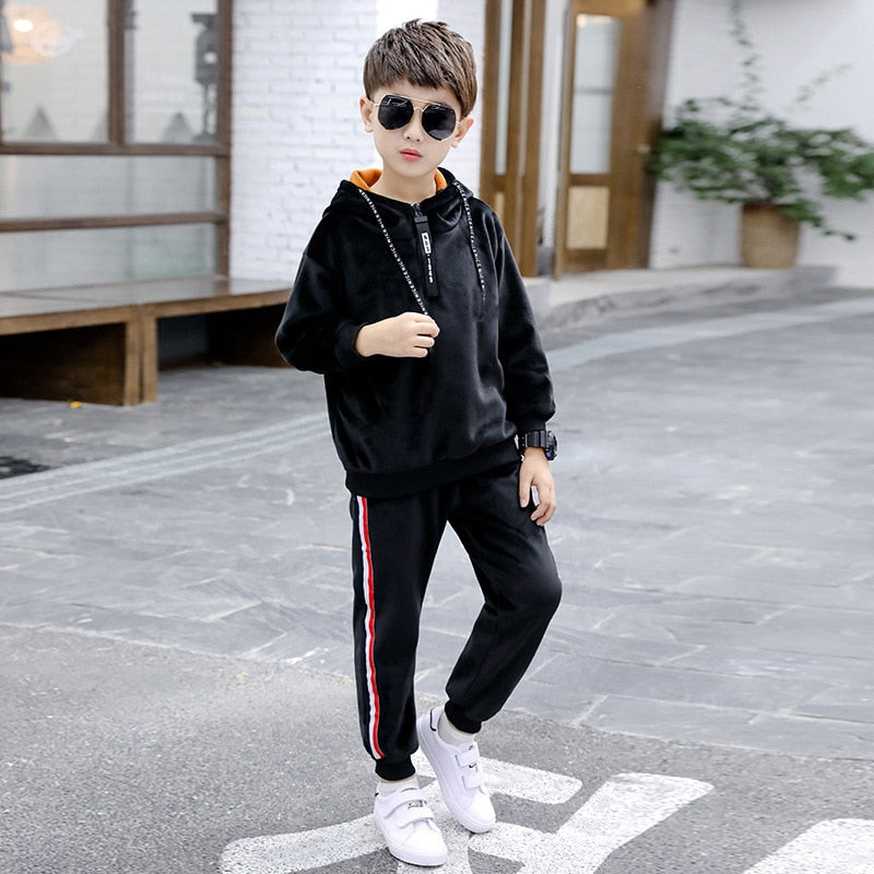 Long Sleeve Sweatshirt + Pants Big Boys Tracksuit
