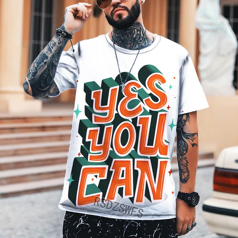 3D PRINT TEE Oversize S-5XL