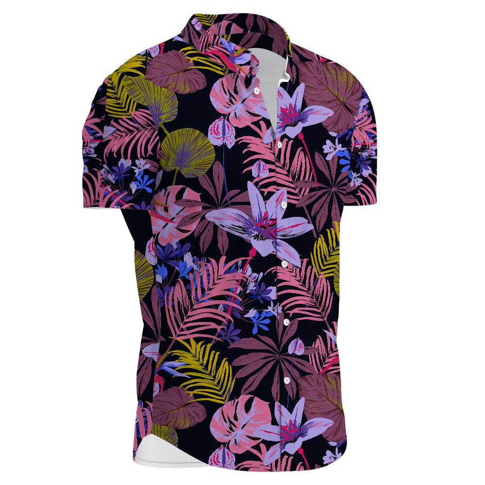 Summer Casual Vintage Button Up