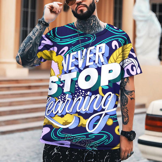 3D PRINT TEE Oversize S-5XL