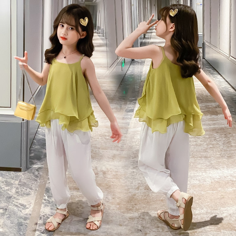 Girls Clothes Summer Two Piece Set 4 5 8 9 10 12 Yrs