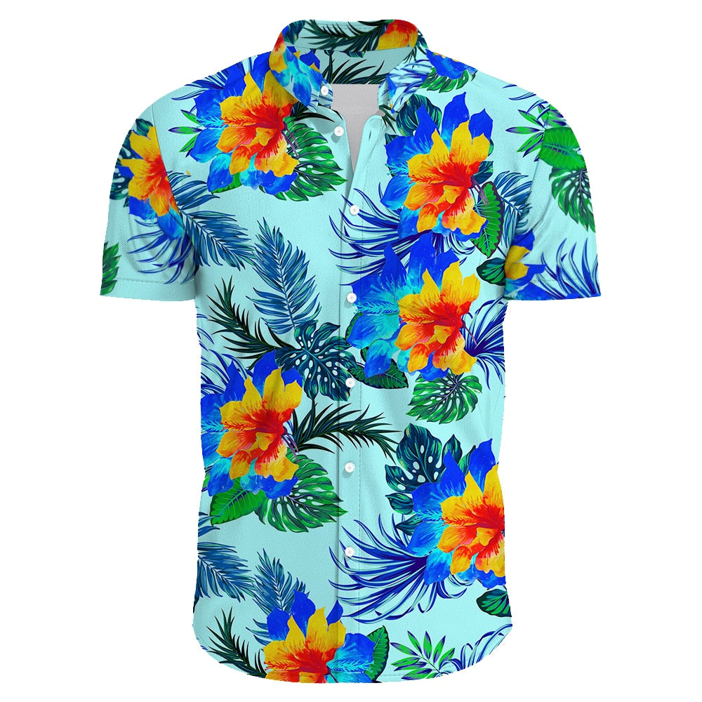 Summer Casual Vintage Button Up