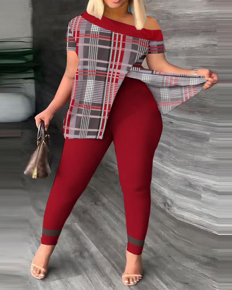 Cute Off Shoulder TWO PIECE SET