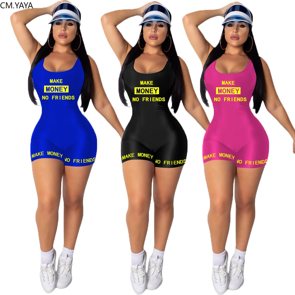 MAKE MONEY NOT FRIENDS SUMMER JUMPSUITS