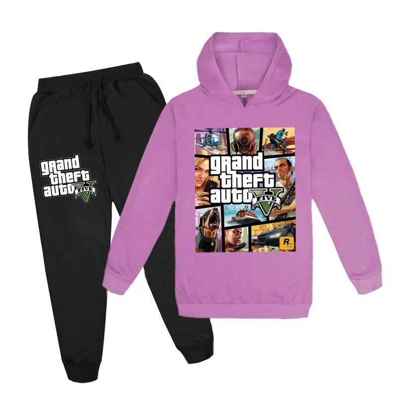 Game Grand Theft Auto Gta V 5 Clothing Set Unisex Sets