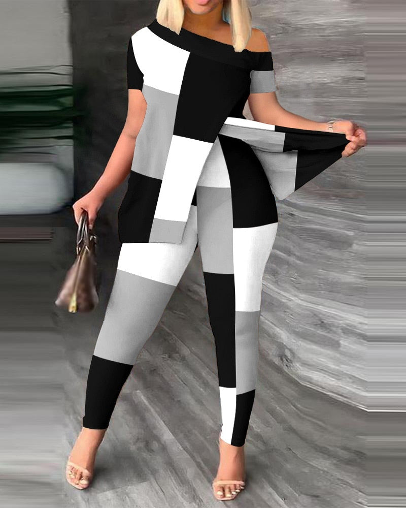 Cute Off Shoulder TWO PIECE SET