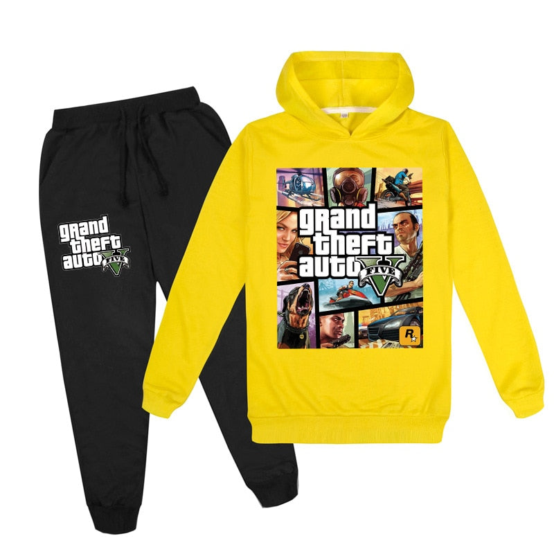 Game Grand Theft Auto Gta V 5 Clothing Set Unisex Sets