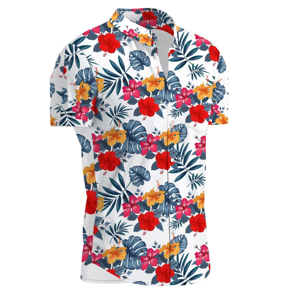 Summer Casual Vintage Button Up