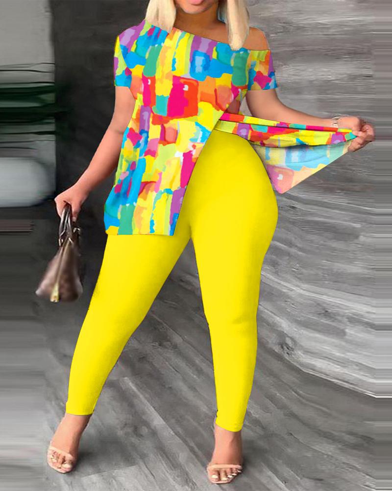 Cute Off Shoulder TWO PIECE SET