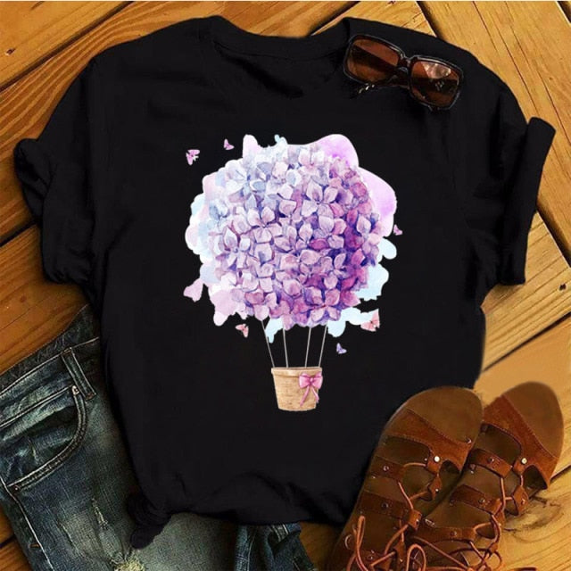 Women Bicycle  Black TSHIRT