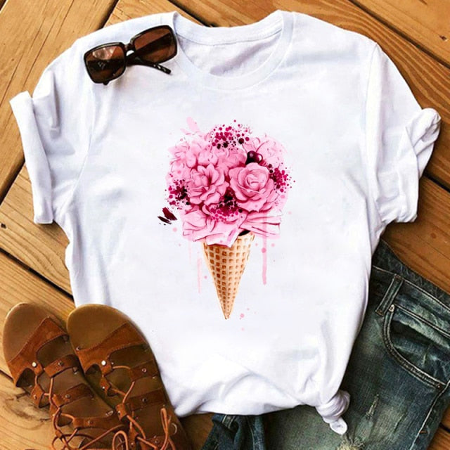 Women Bicycle  Black TSHIRT
