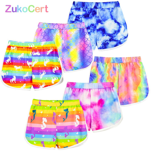 Summer Shorts Girls Boy Kids Sport Shorts Fashion Tie-dye Casual Short Pant Trousers Bottoms Beach Short Girls Clothes 4-15 Year