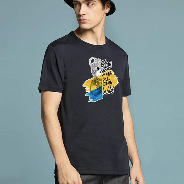 2022 Summer Bear Print Short-sleeved T-shirt